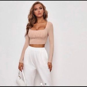 ruche front long sleeve